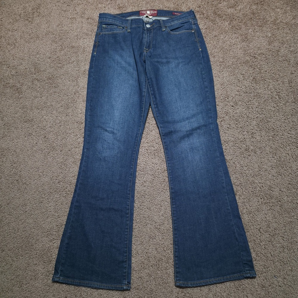 Lucky Brand Jeans Women's Size 8 / 29 - 32 x 30 Blue Sofia Bootcut Denim Pants